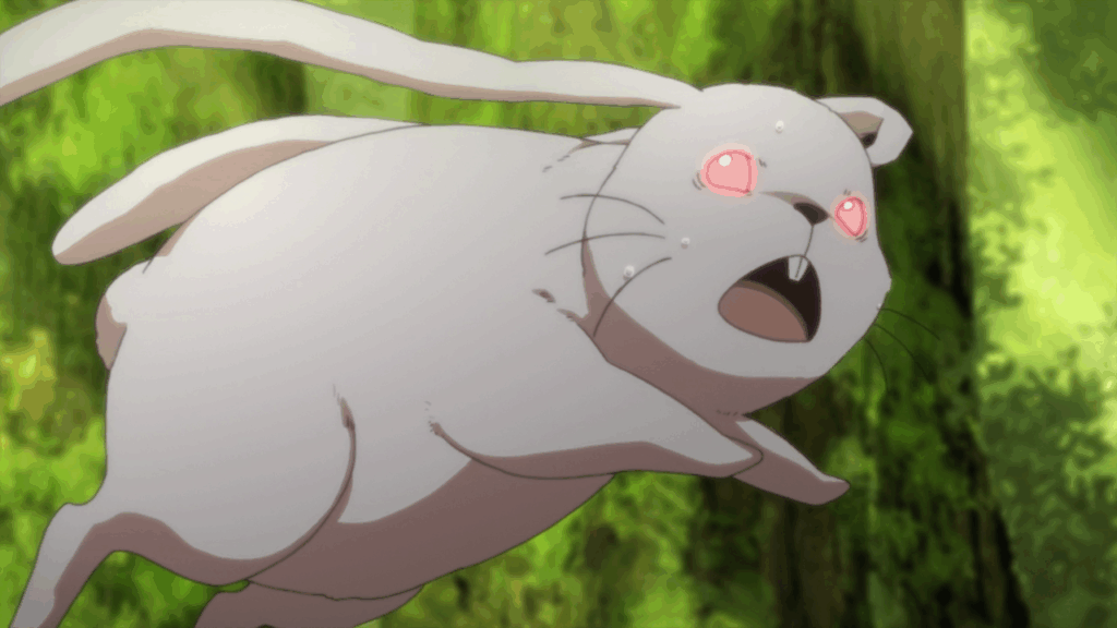 Изображение тушейного кролика в аниме (сезон 1 серия 8)